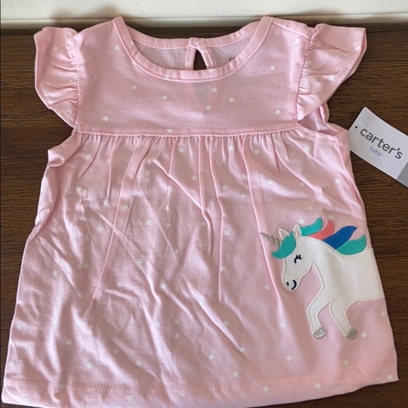 Carter’s 3 Piece Unicorn Short set NWT - Picture 3 of 8